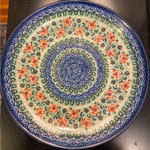 10.25” Polish Pottery Dinner Plate. Unikat. Great condition.